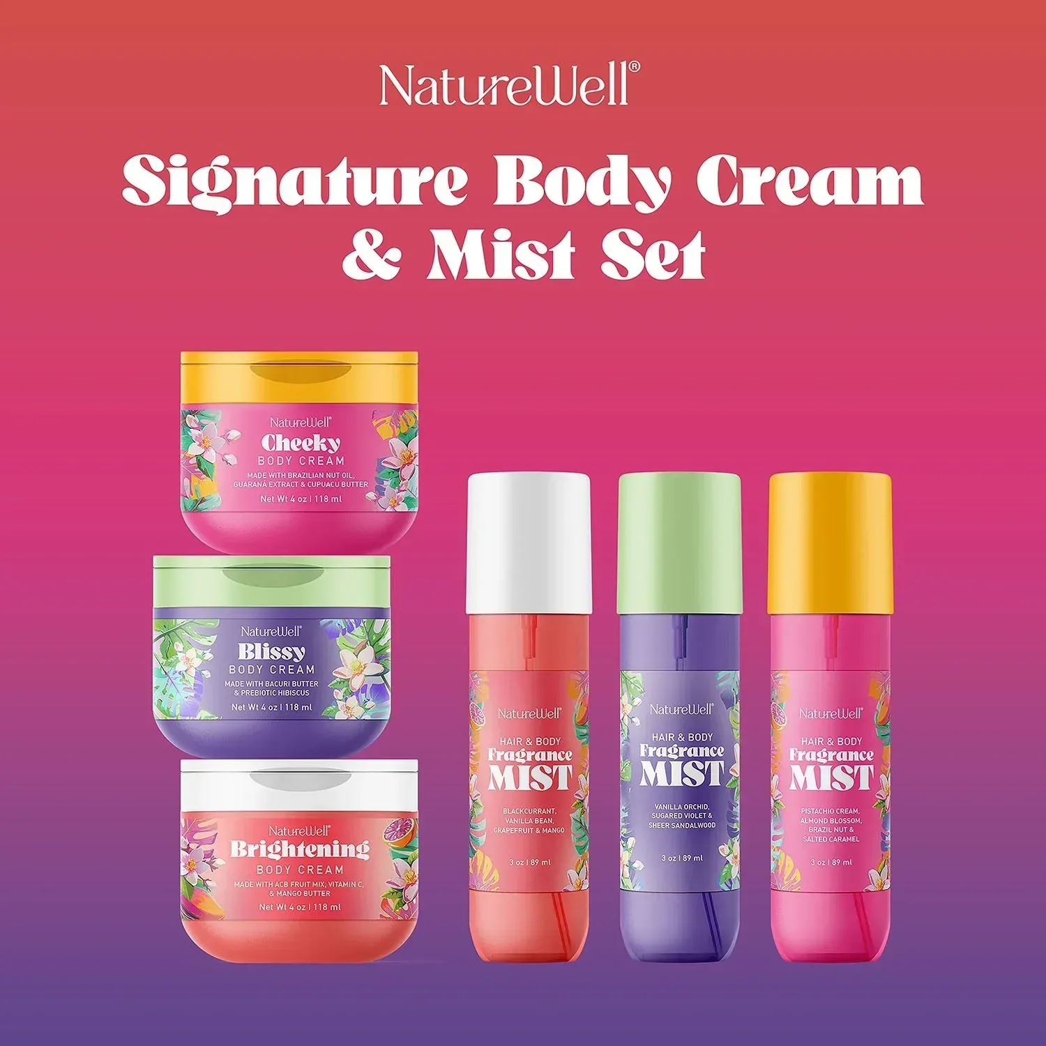 NatureWell Signature Body Cream and Mist, 6 pc. - Image 3