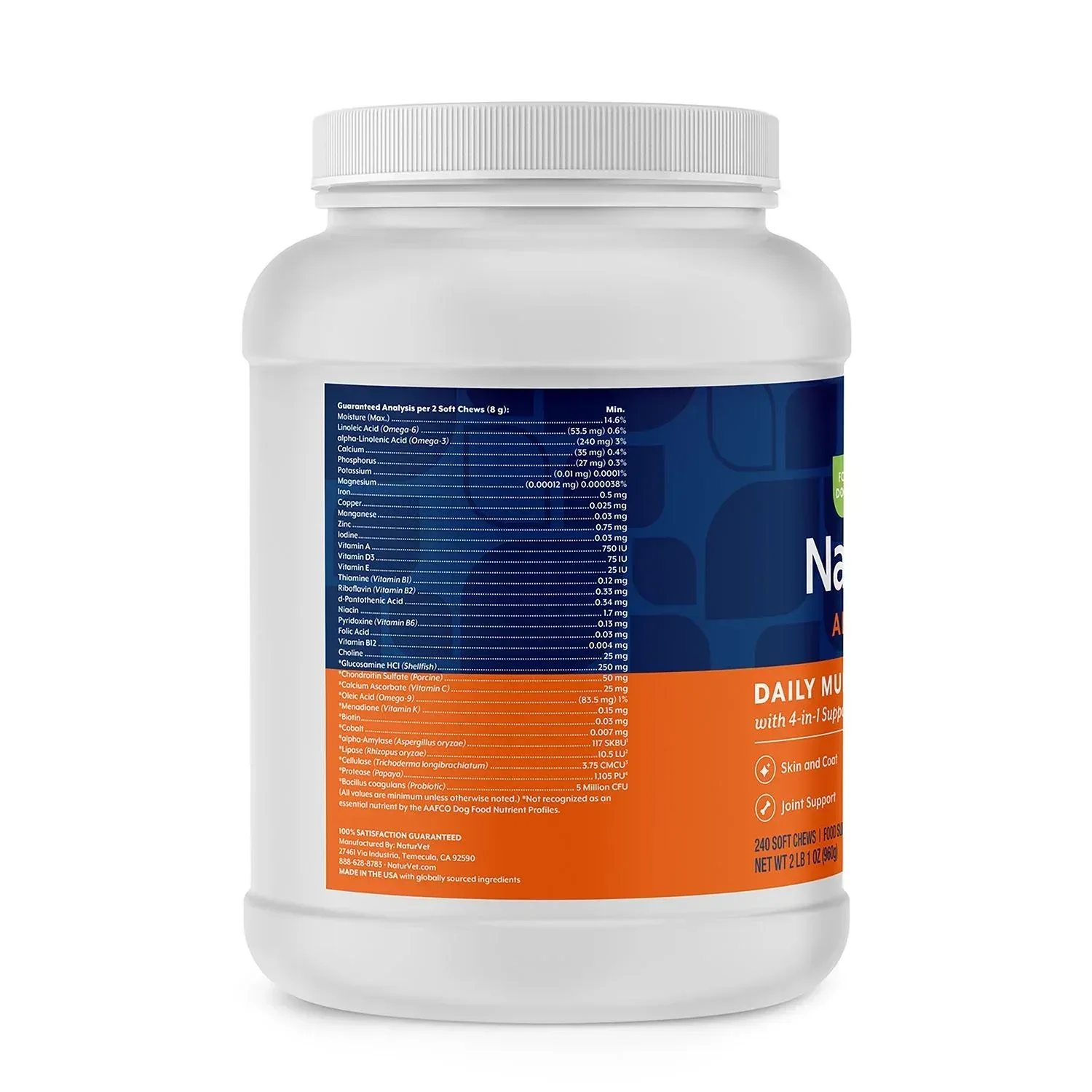 NaturVet Daily Multi-Vitamin All-In-One Supplement for Dogs, 240 ct. - Image 3