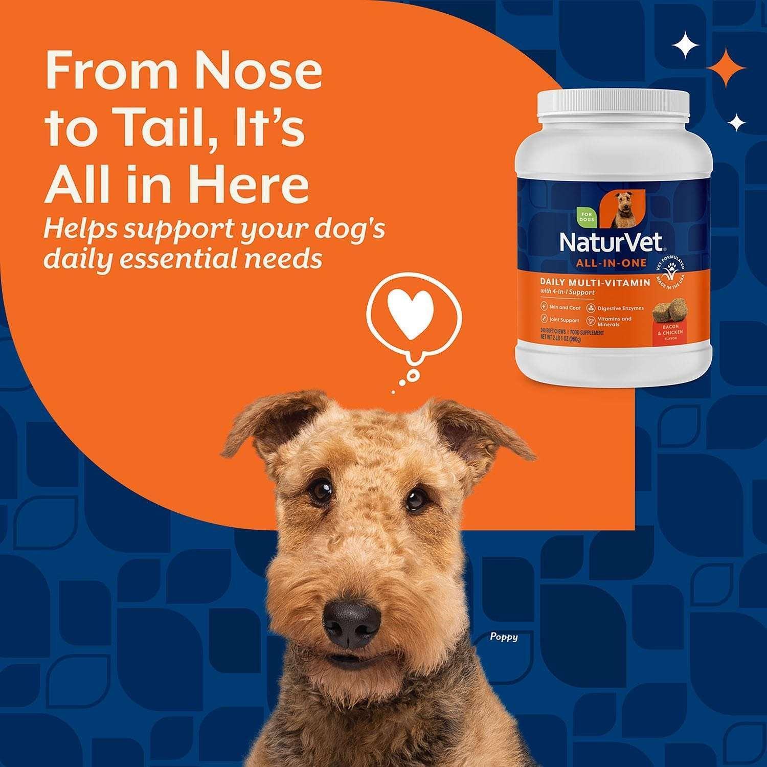 NaturVet Daily Multi-Vitamin All-In-One Supplement for Dogs, 240 ct. - Image 5