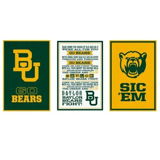 NCAA 3-piece Adhesive Canvas Peel-and-Stick Wall Art - Image 6