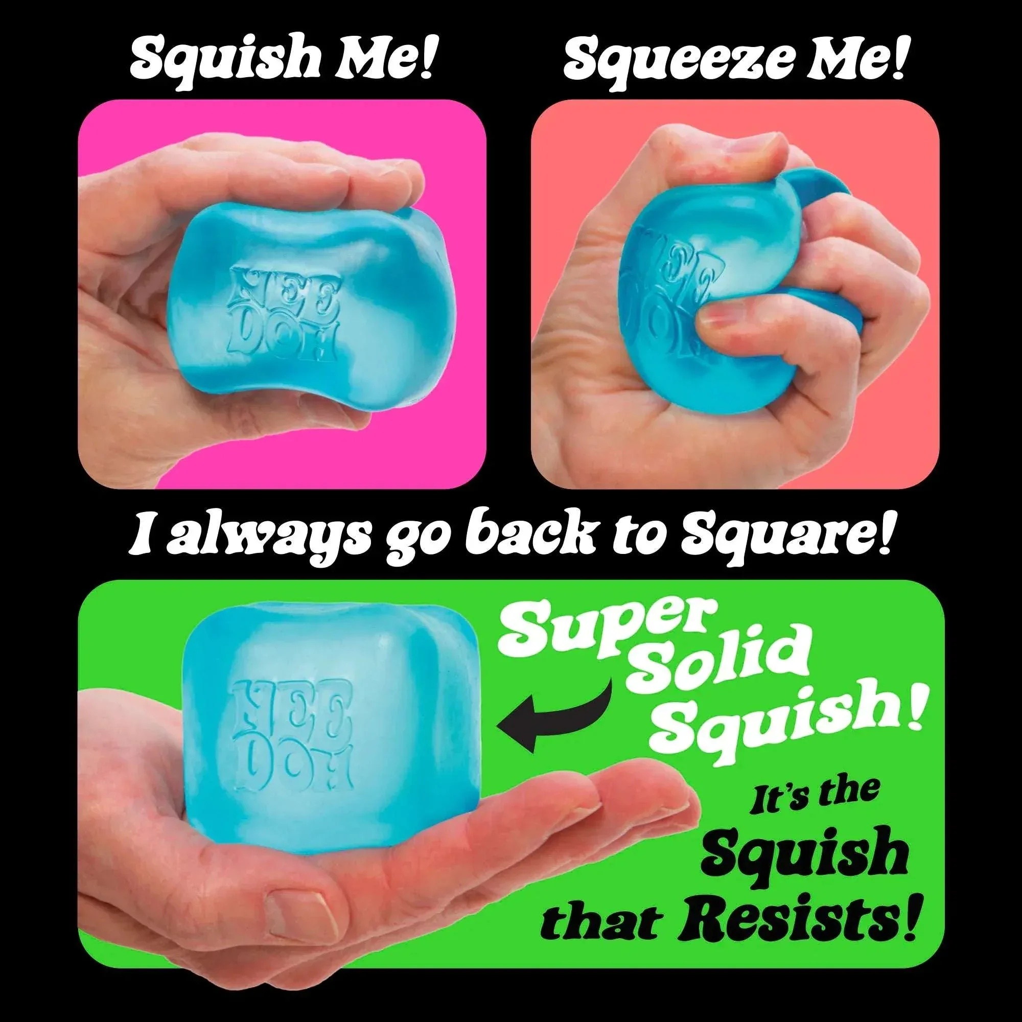 NeeDoh Nice Cube, Satisfying Square Shaped Sensory Toy, Colors May Vary, Children Ages 3+ - Image 6