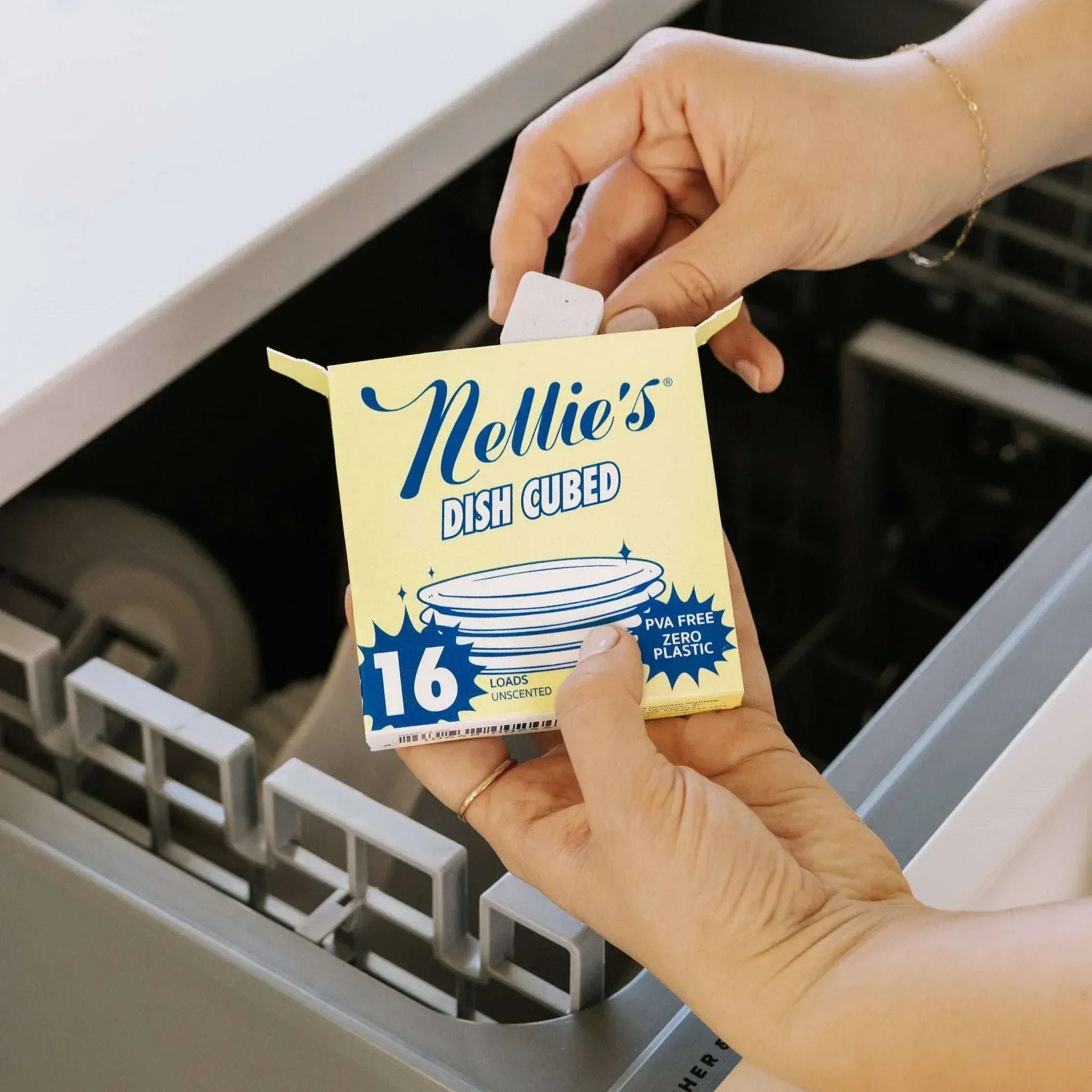 Nellie's Auto Dishwasher Cubes, Unscented, 128-count - Image 4
