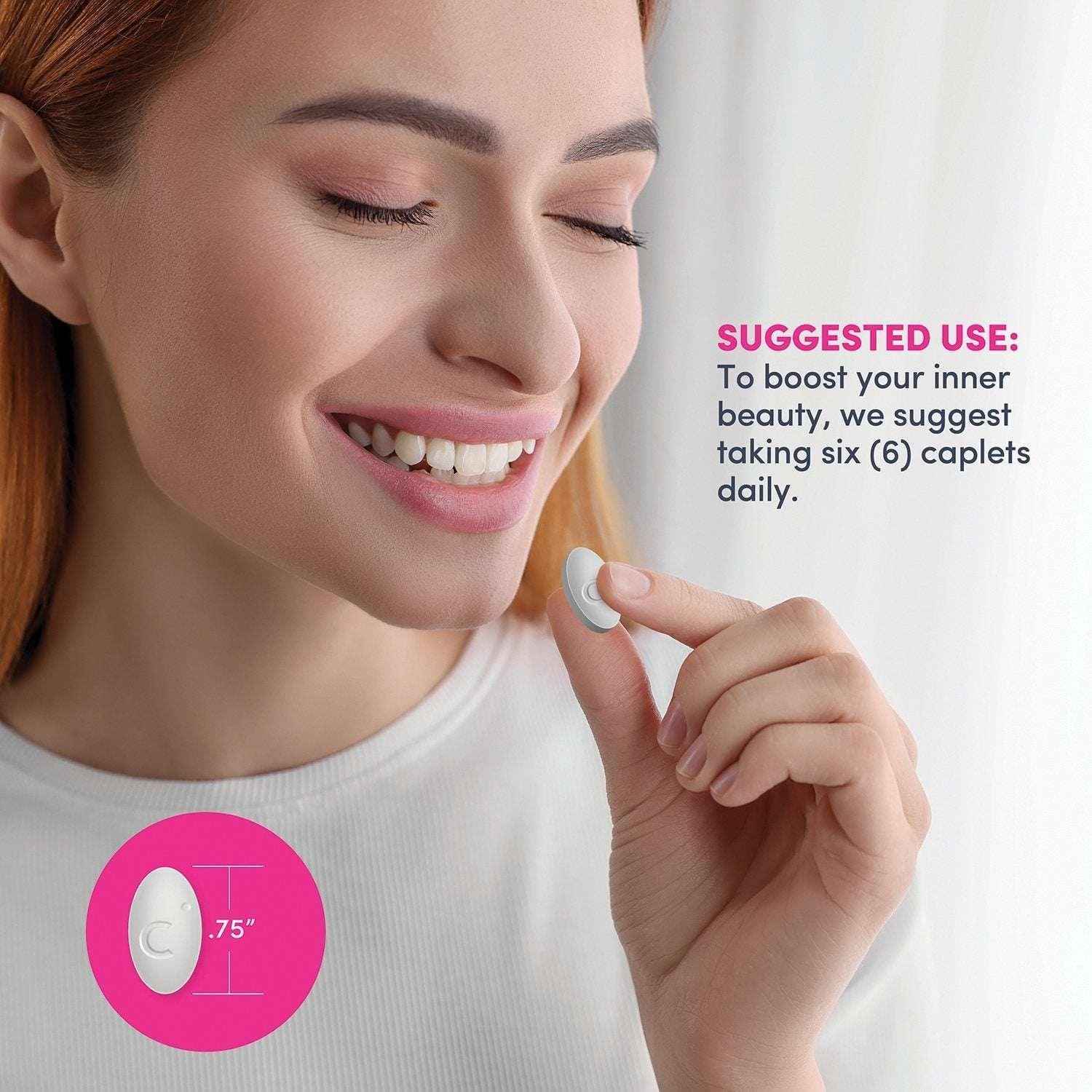 NeoCell Grassfed Collagen Peptides + Vitamin C & Biotin Caplets, 360 ct. - Image 3