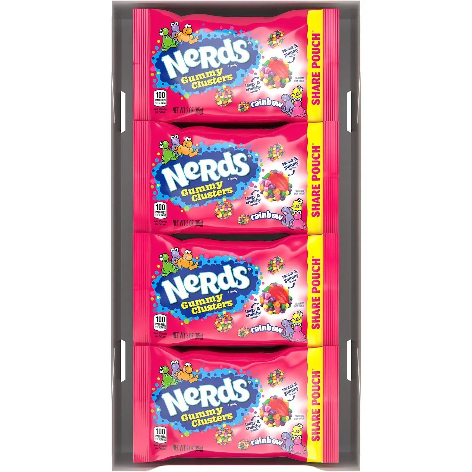 Nerds Gummy Clusters Candy, Share Size, 3 oz., 12 pk. - Image 2