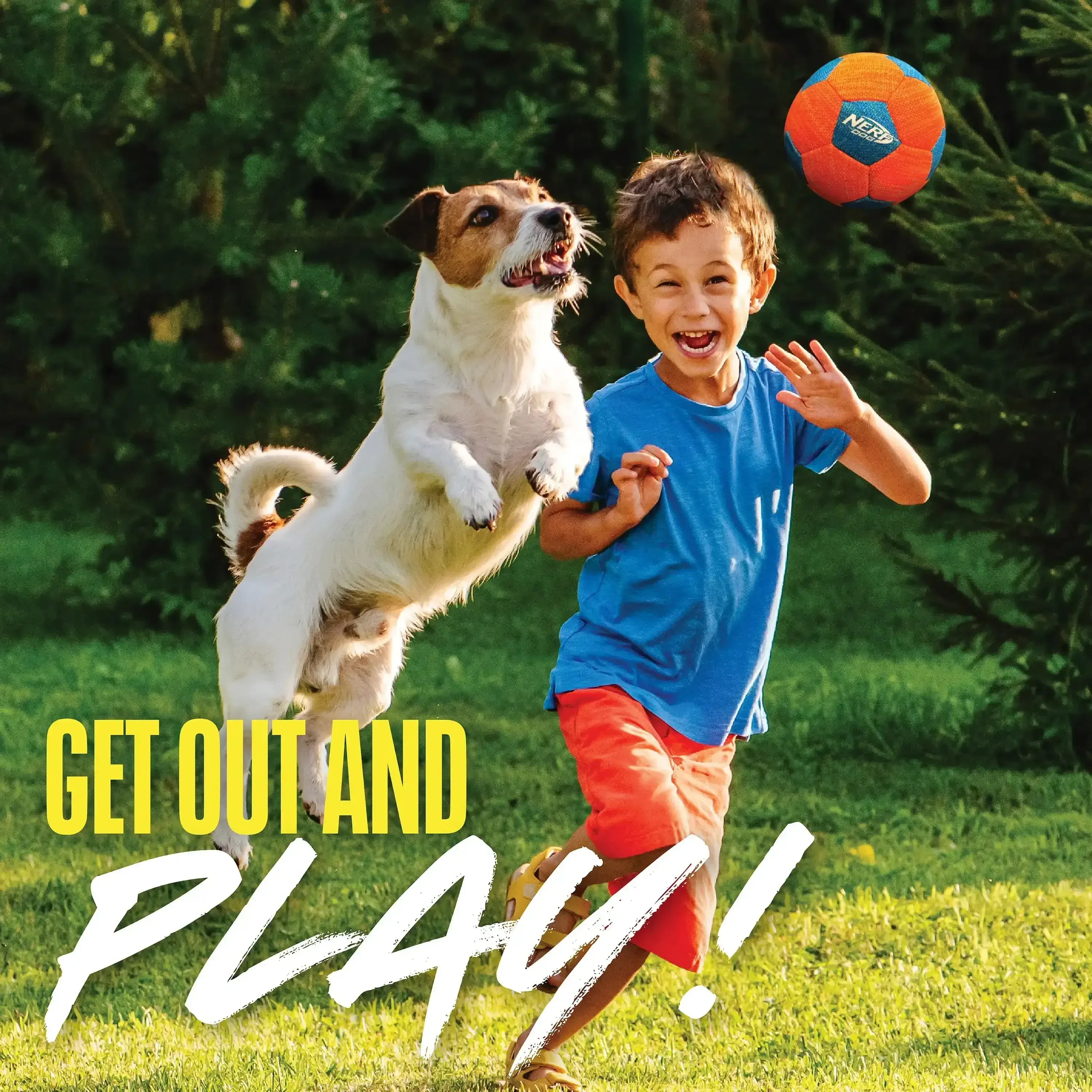 Nerf Dog X-Weave Squeak Soccer Ball for Large Dogs - Image 4