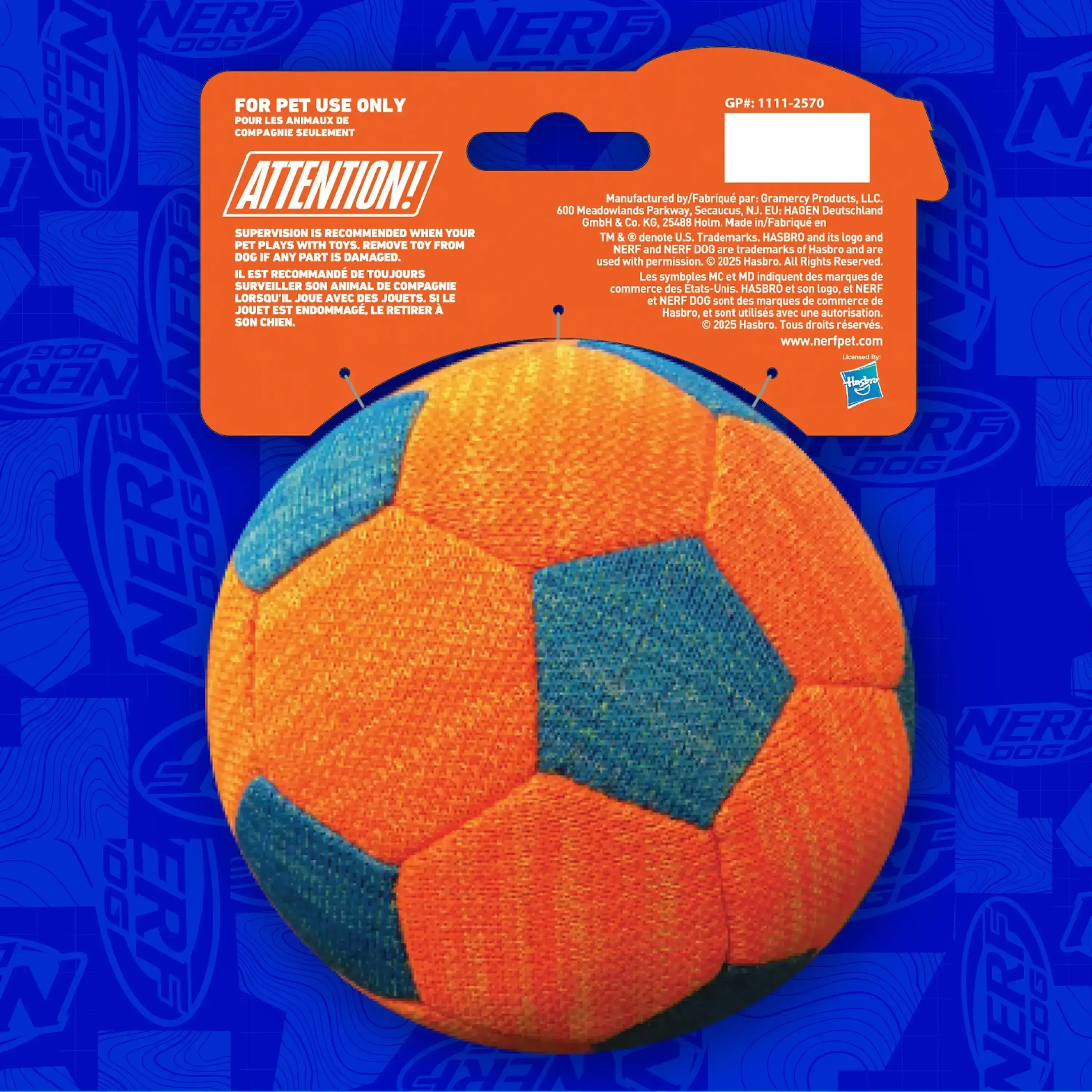 Nerf Dog X-Weave Squeak Soccer Ball for Large Dogs - Image 9