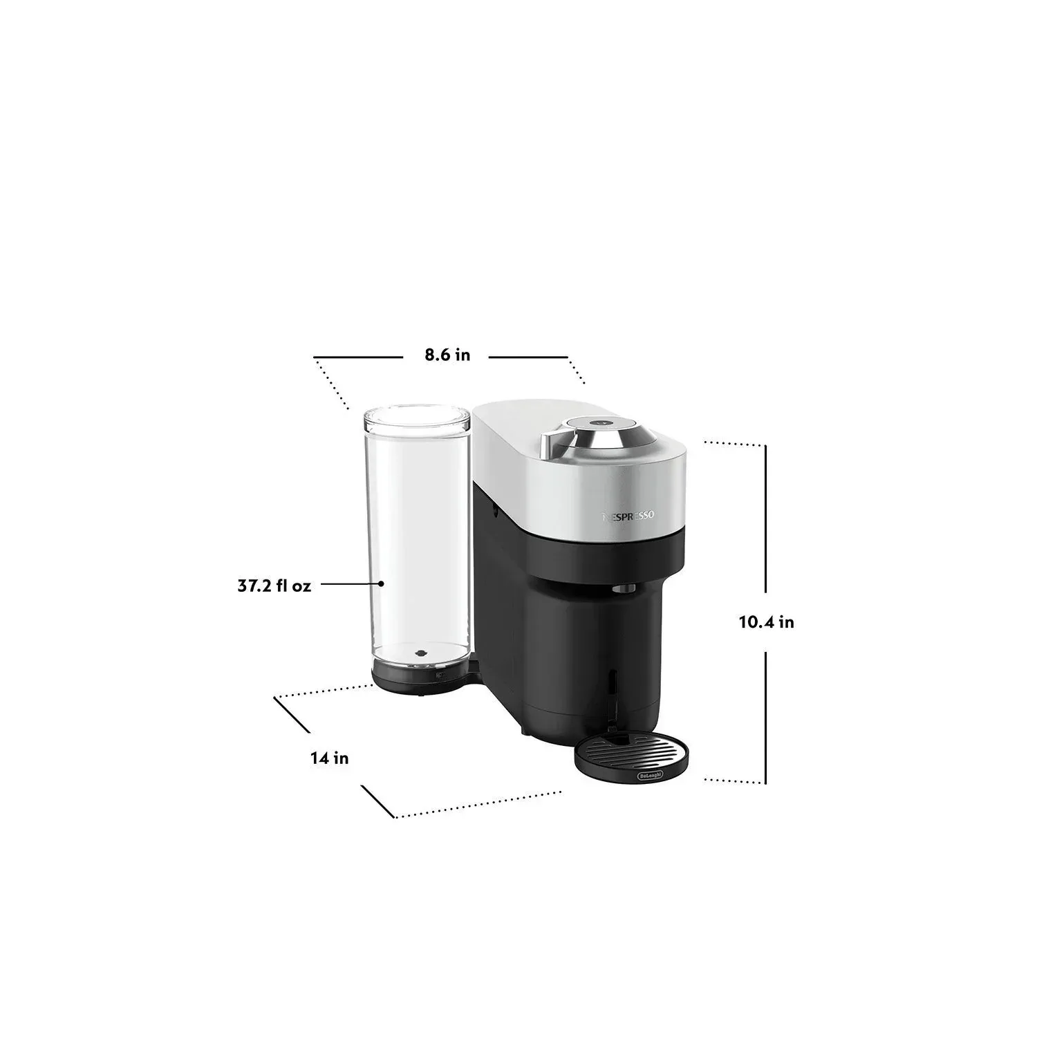 Nespresso Vertuo Pop+ Deluxe Coffee Maker by De'Longhi with Milk Frother - Image 3