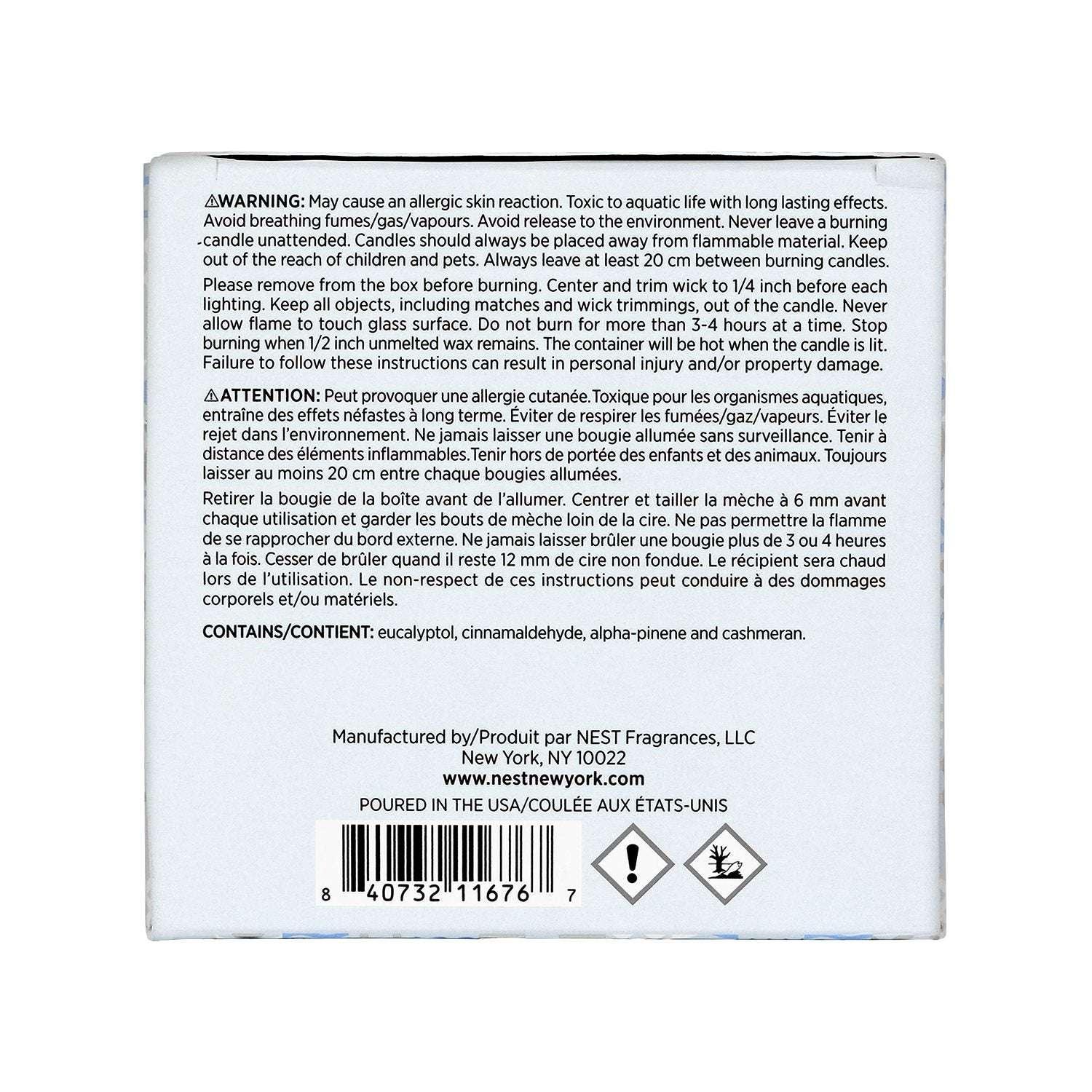 NEST New York Blue Cypress & Snow Classic Candle, 8.1 oz. - Image 4