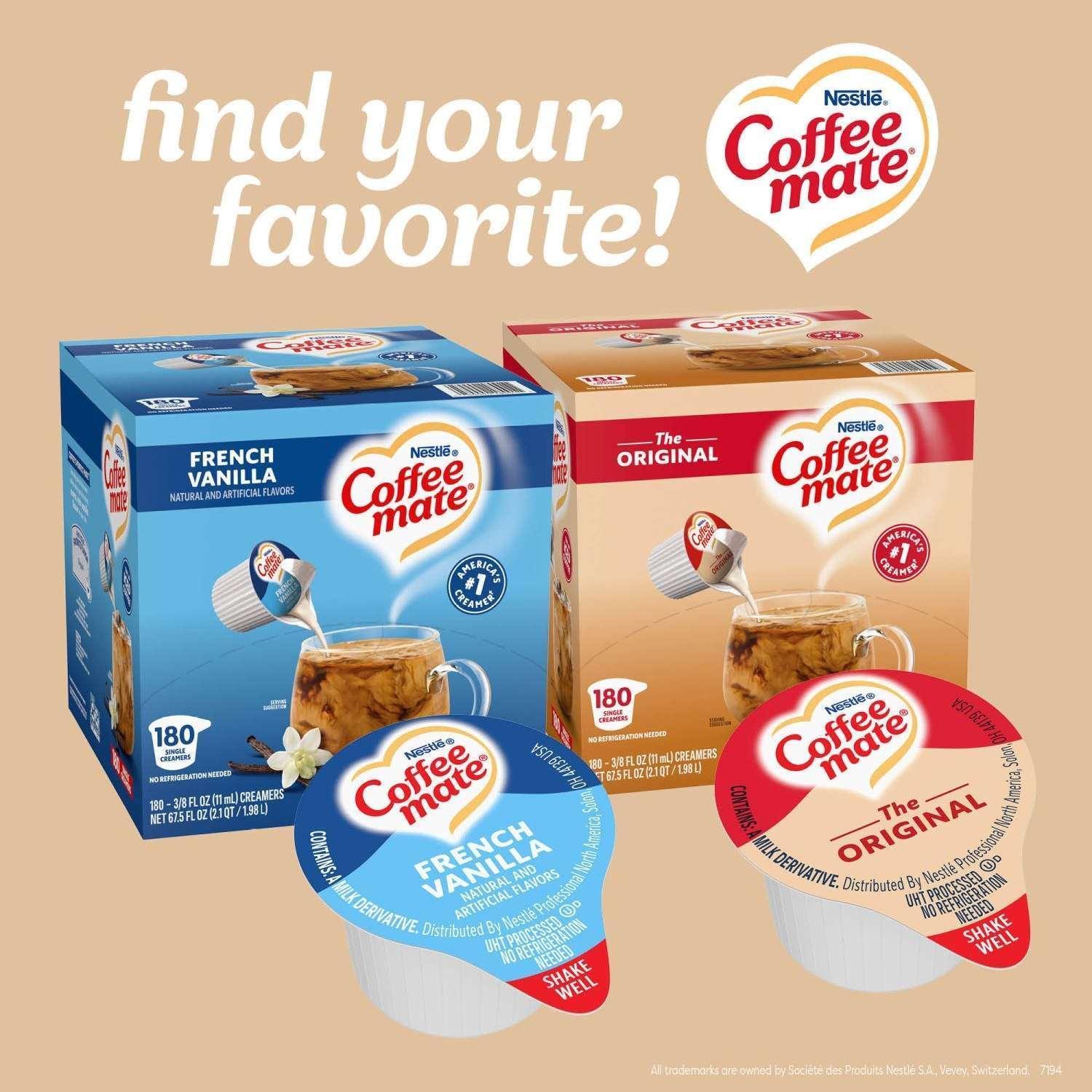 Nestle Coffee-mate Coffee Creamer Singles, Original 180 ct. - Image 8