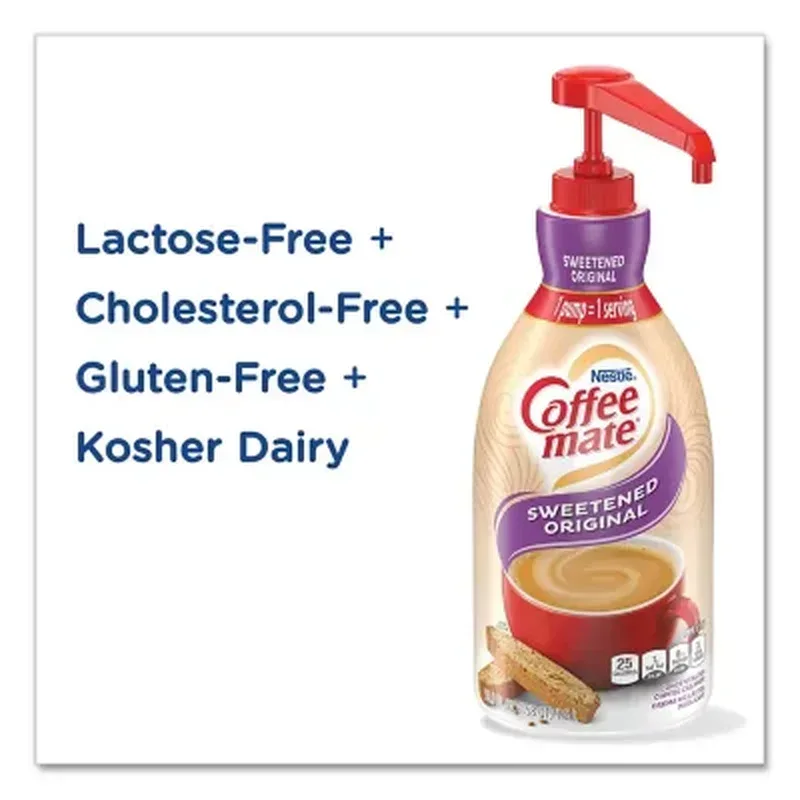 Nestle Coffee-Mate Coffee Creamer, Sweetened Original (101.4 Fl. Oz., 2 Pk.) - Image 6