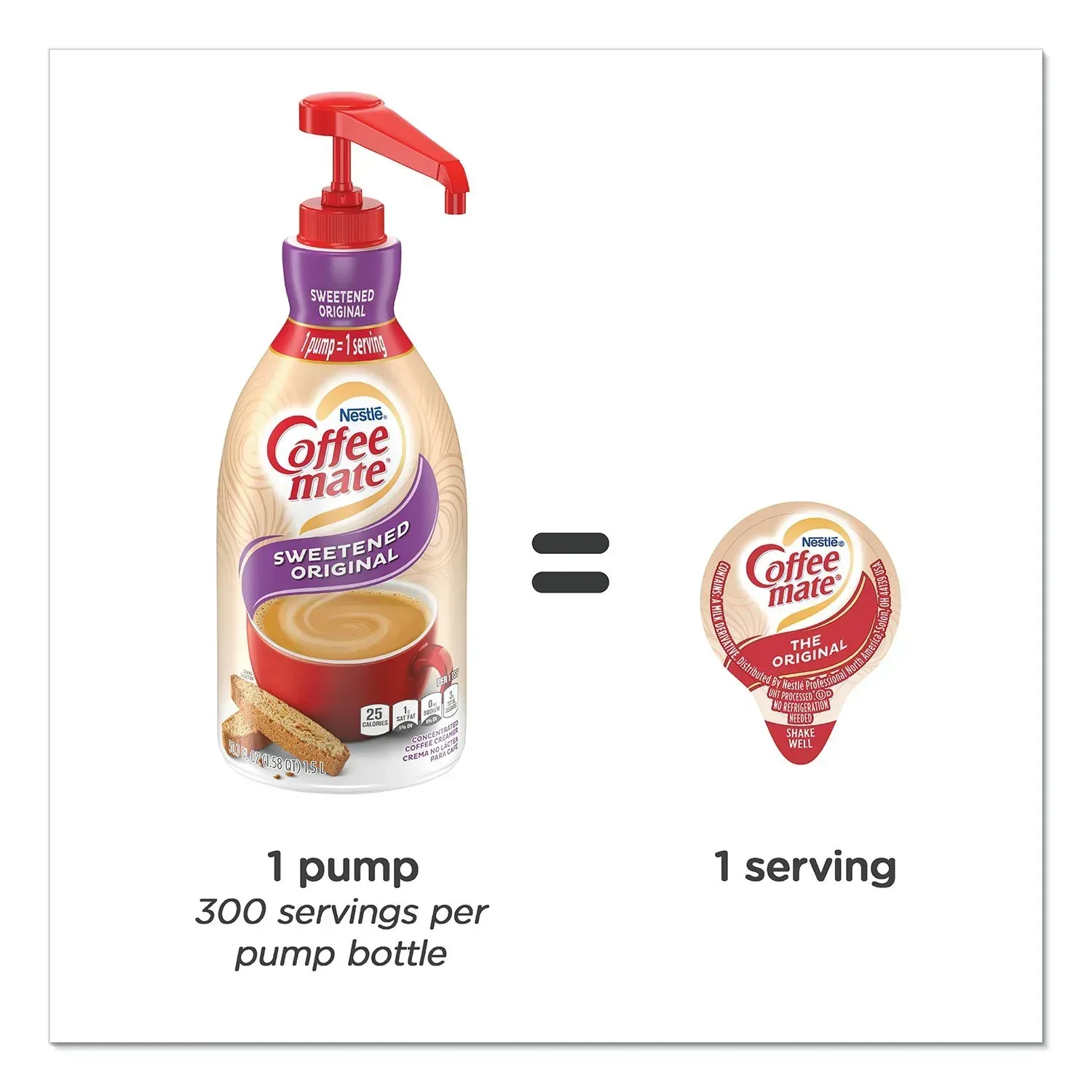 Nestle Coffee-mate Coffee Creamer, Sweetened Original, 50.7 fl. oz., 2 pk. - Image 4