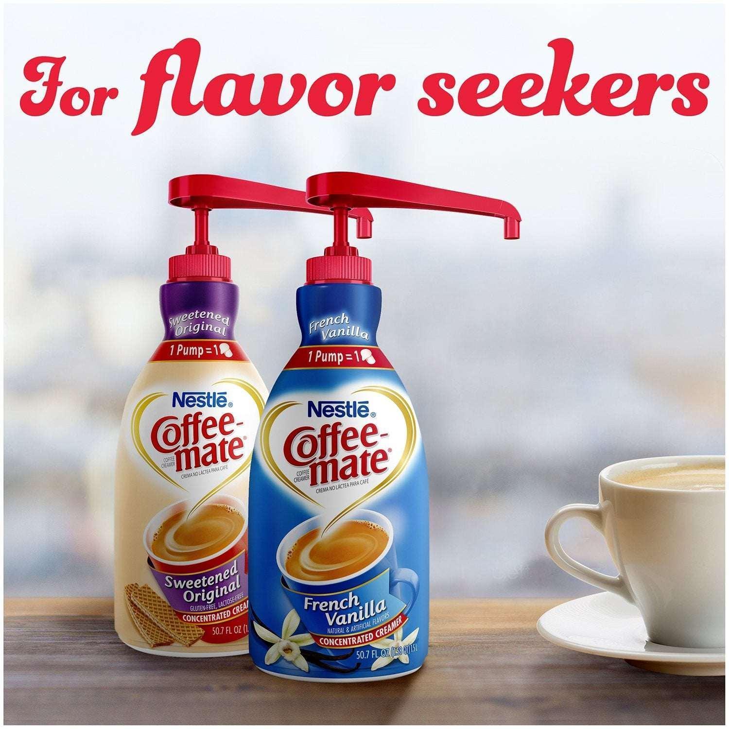 Nestle Coffee mate Liquid Creamer Pump, French Vanilla, 50.7 fl. oz. - Image 8
