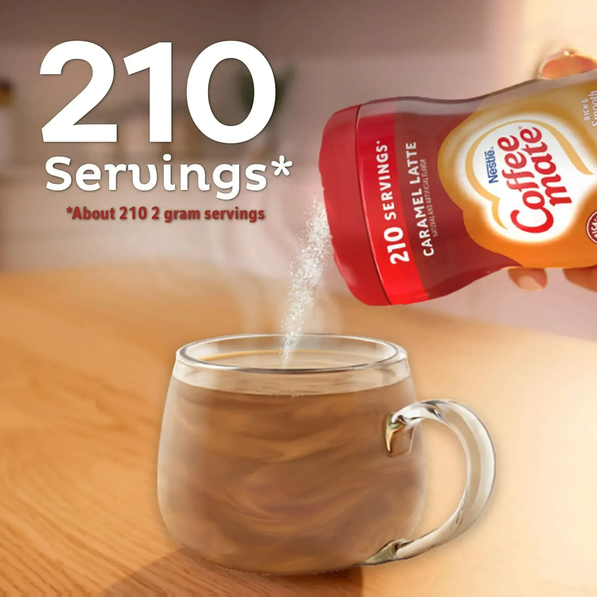 Nestle Coffeemate Caramel Latte Coffee Creamer, 15 oz - Image 6
