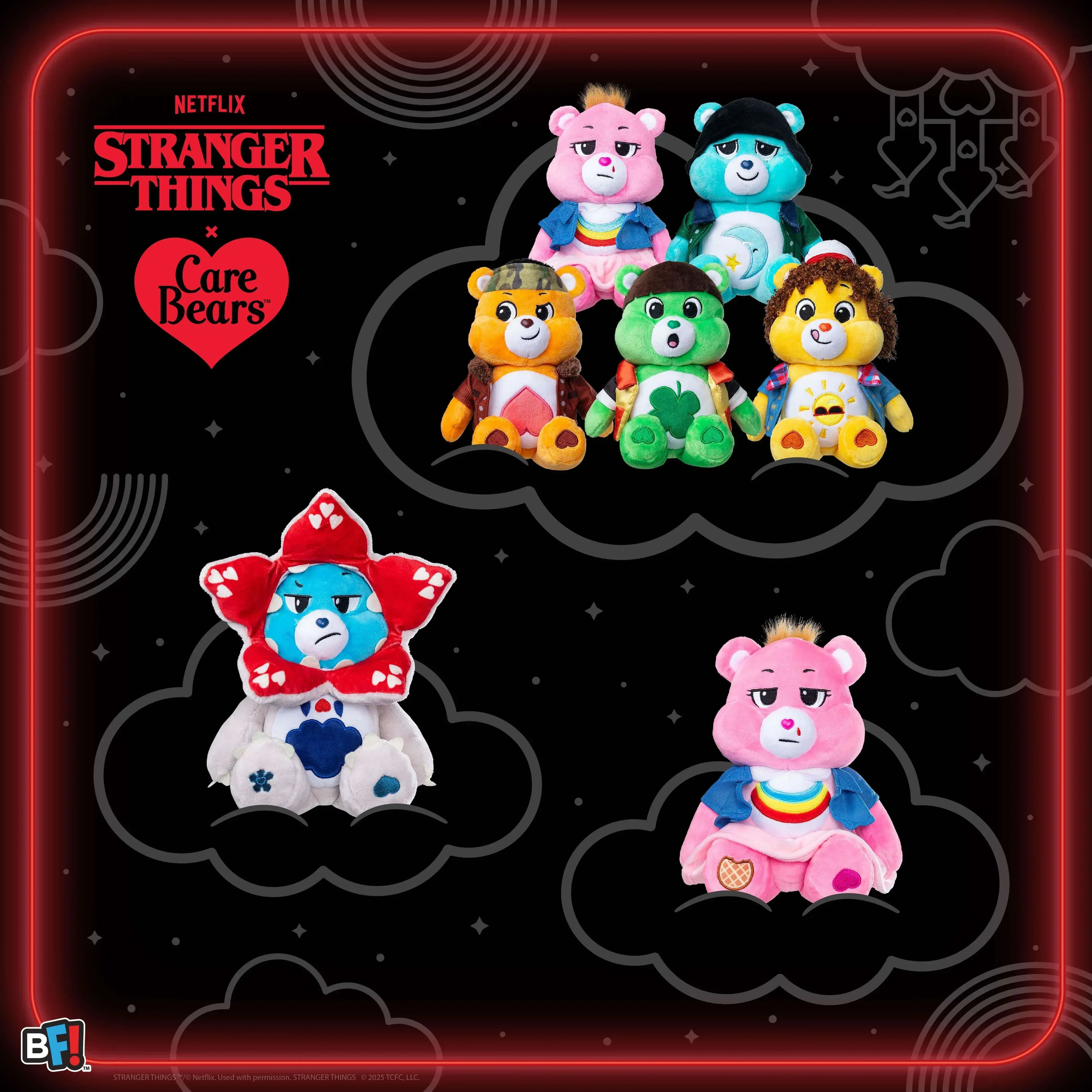 Netflix - Care Bears x Stranger Things Cheer Bear as Eleven, 12 Inch Plush - Image 8