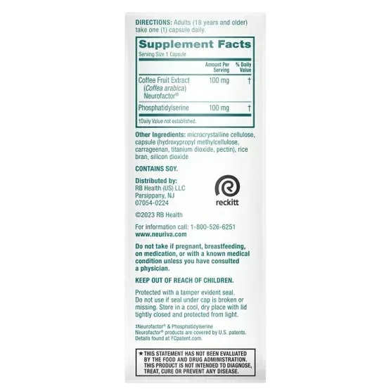 Neuriva Original Brain Health Supplement Capsules – 50 Count - Image 2