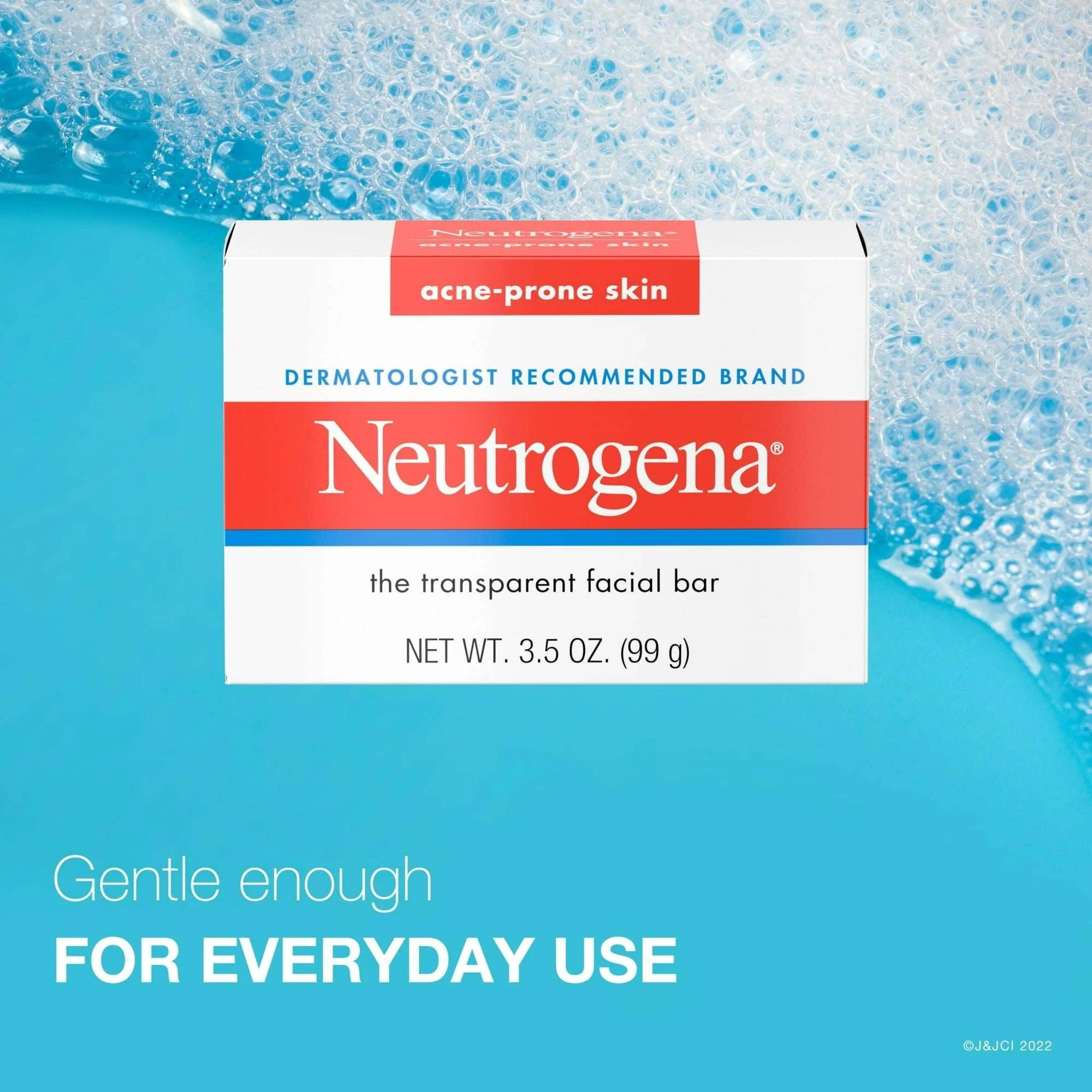 Neutrogena Acne Face Wash Bar, Acne Treatment for Acne-Prone Skin, Facial Cleanser, 3.5 oz - Image 6
