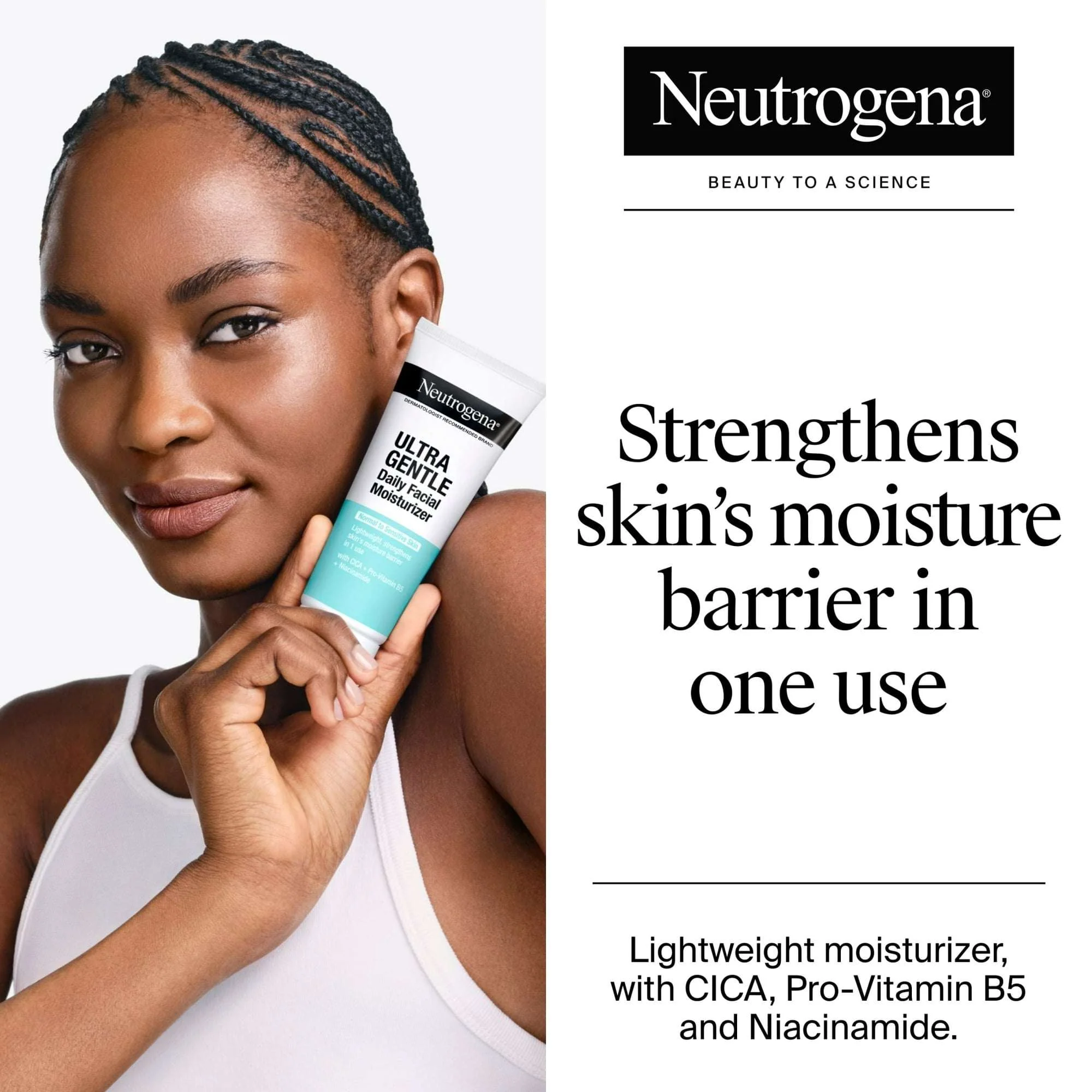 Neutrogena Fragrance Free Facial Moisturizer, Vitamin E, 3.4 fl. oz - Image 3