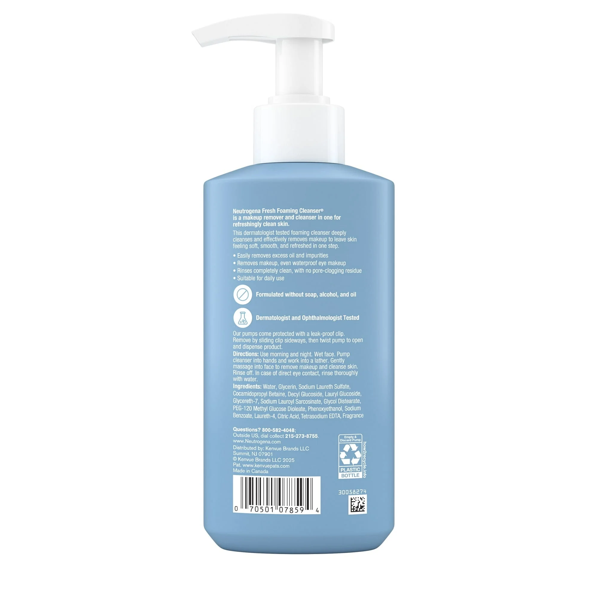 Neutrogena Fresh Foaming Facial Cleanser & Makeup Remover, 8.5 fl. oz - Image 9