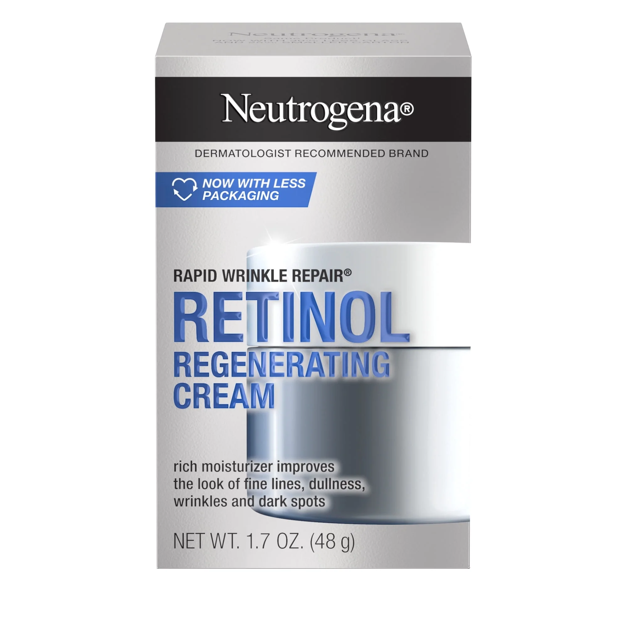 Neutrogena Rapid Wrinkle Repair Retinol Cream Face Moisturizer, Anti Aging Skin Care, 1.7 oz - Image 10