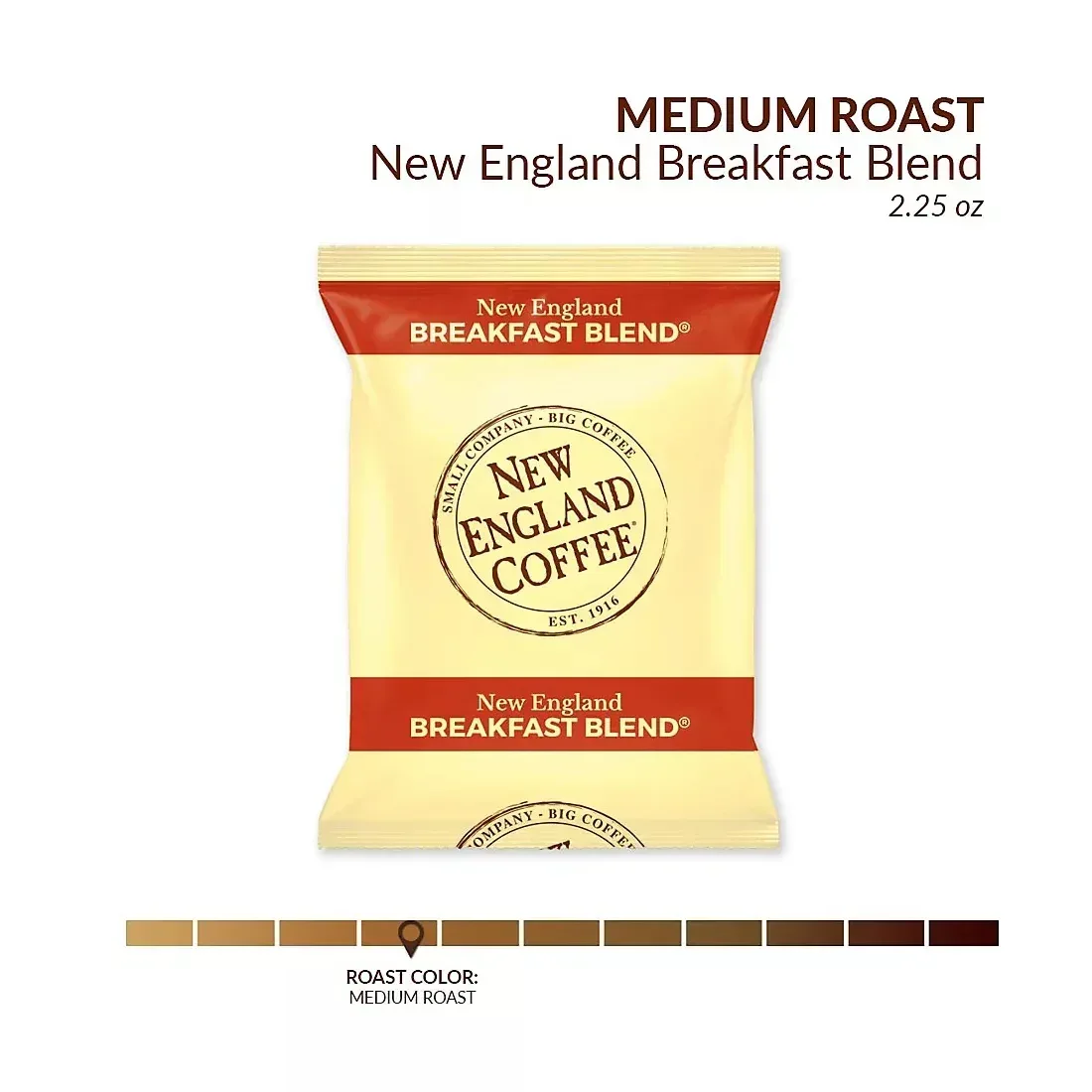 New England Coffee Breakfast Blend Ground Coffee Individual Packs, 42 pk./2.25 oz. - Image 4
