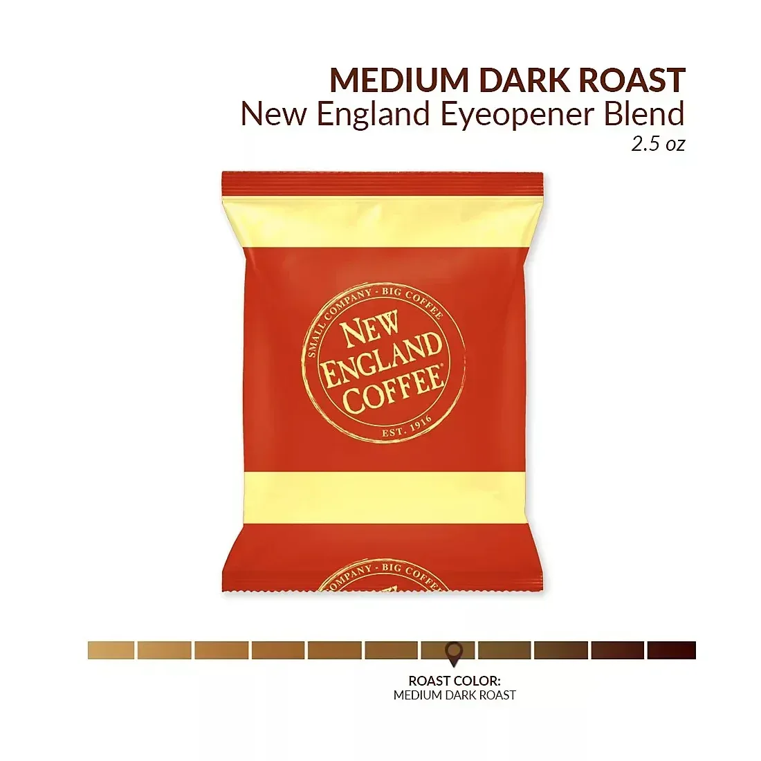 New England Coffee Eye Opener Ground Coffee Individual Packs, 42 pk./2.5 oz. - Image 4