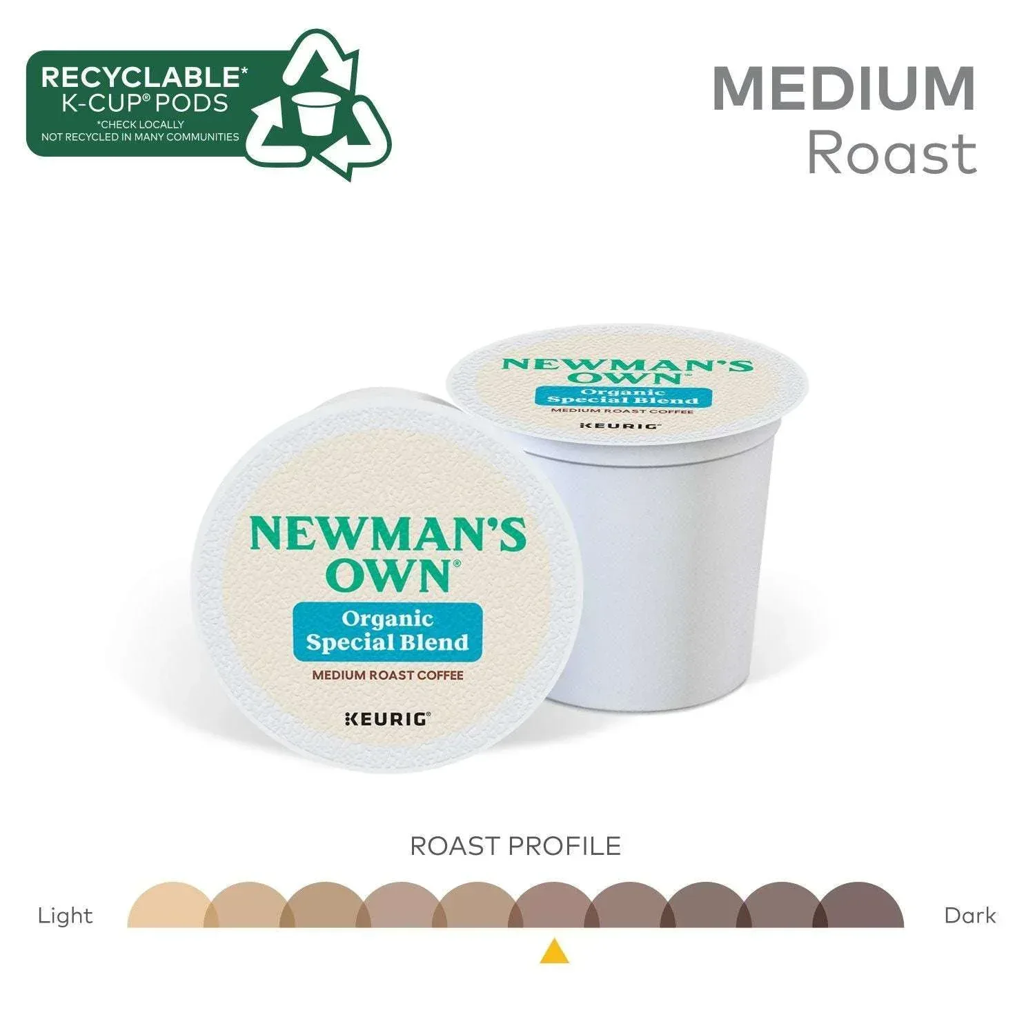 Newman's Own Organics Medium Roast K-Cup, Special Blend, 80 ct. - Image 4