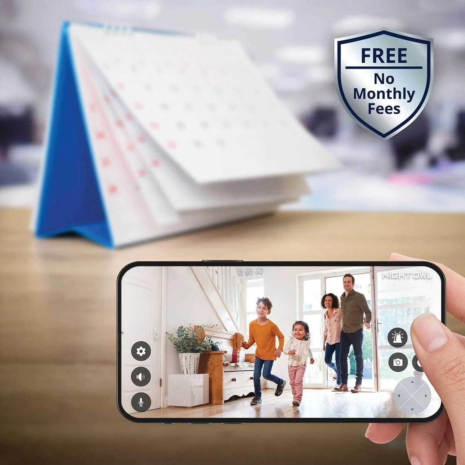 Night Owl® Wire Free (Battery) 2K Spotlight Cameras with 2-Way Audio and Audio Alerts and Siren - White - Image 5