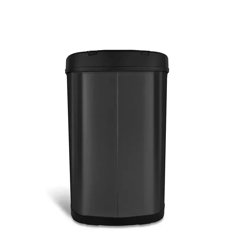 Nine Stars 13.2-Gal. Stainless Steel Sensor Trash Can - Black - Image 6