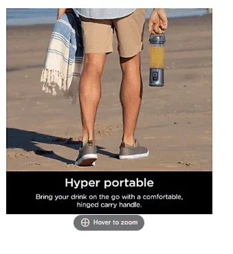 Ninja Blast Portable Blender - Denim Blue - Image 3