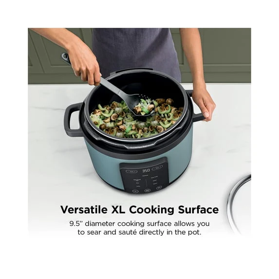 Ninja HyperHeat 8-in-1 6.5 Qt Pressure Cooker, Steam, Slow Cook, Sear, Yogurt & More, with SimpliServe Pot, PC200 Sage Leaf - Image 4