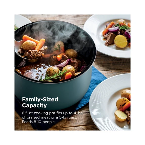 Ninja HyperHeat 8-in-1 6.5 Qt Pressure Cooker, Steam, Slow Cook, Sear, Yogurt & More, with SimpliServe Pot, PC200 Sage Leaf - Image 6