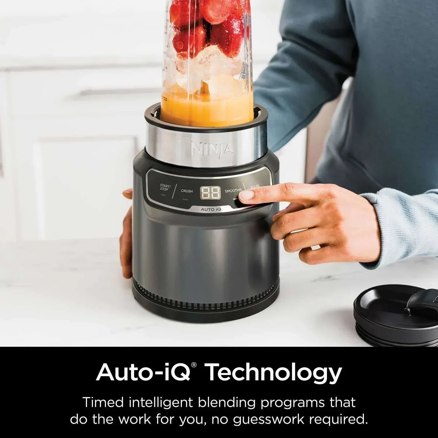 Ninja Nutri-Blender Pro with Auto-iQ, Personal Blender - Image 3