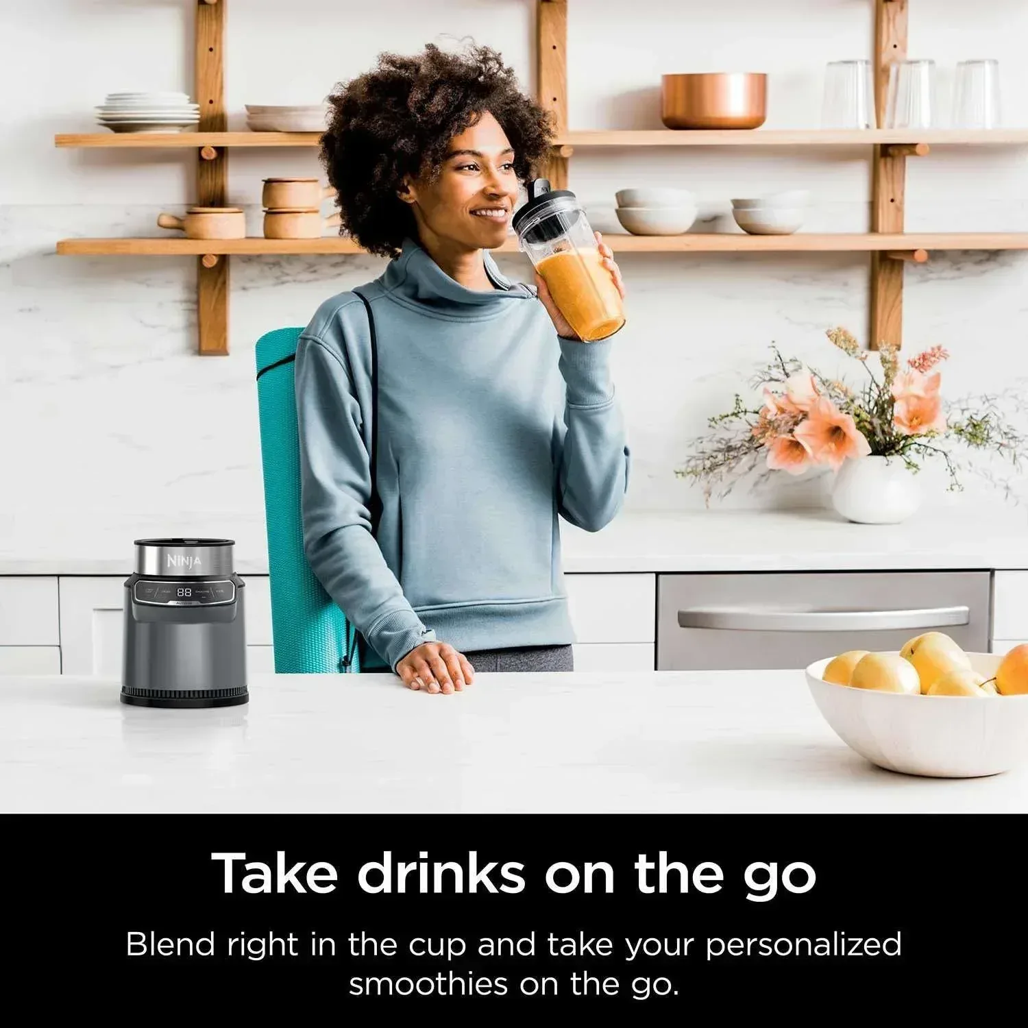 Ninja Nutri-Blender Pro with Auto-iQ, Personal Blender - Image 4