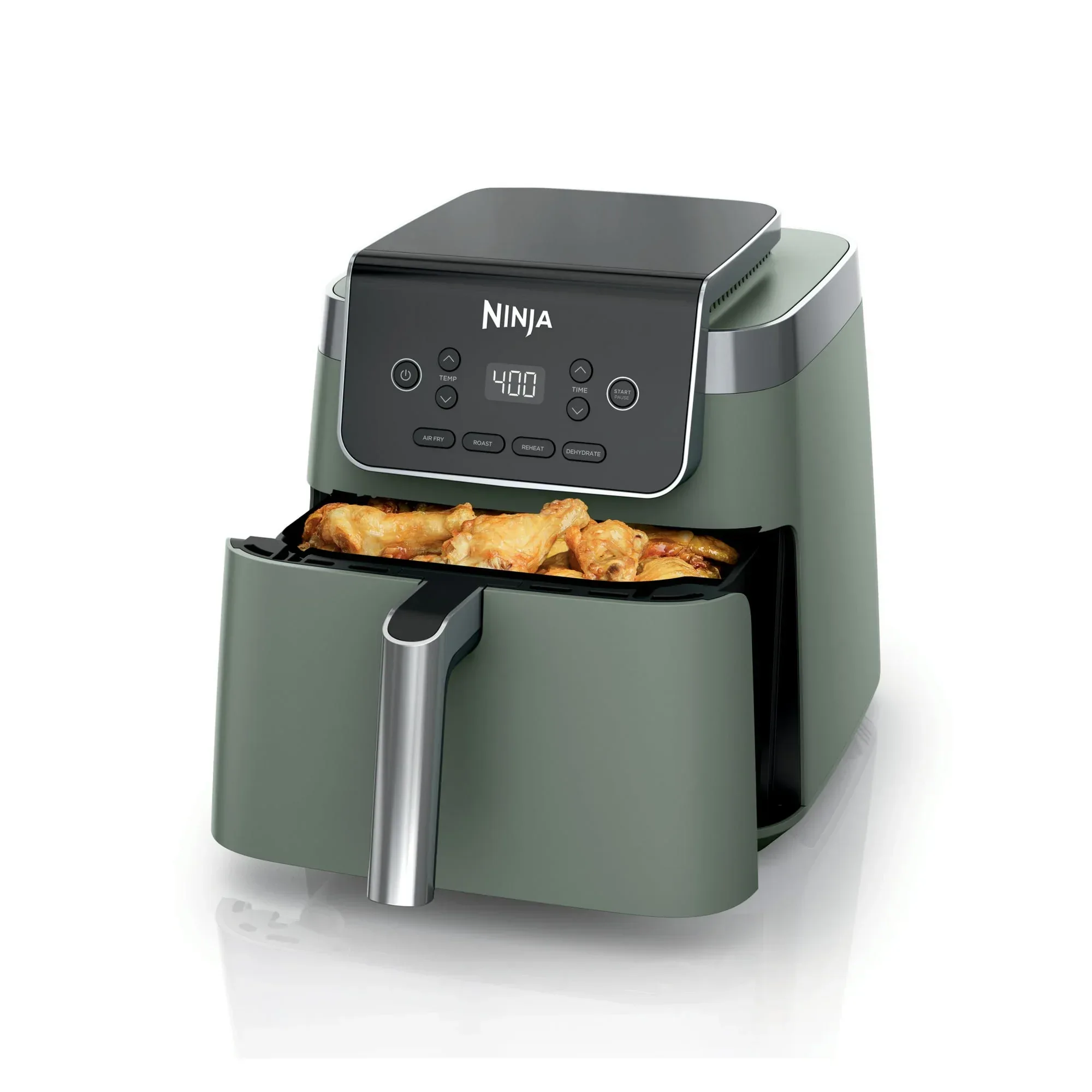Ninja Pro 4-in-1 Air Fryer, XL 6.5-Qt Basket, 4 Functions, Air Crisp Technology, Non-stick, Crisper Plate, AF180WMSG Sage