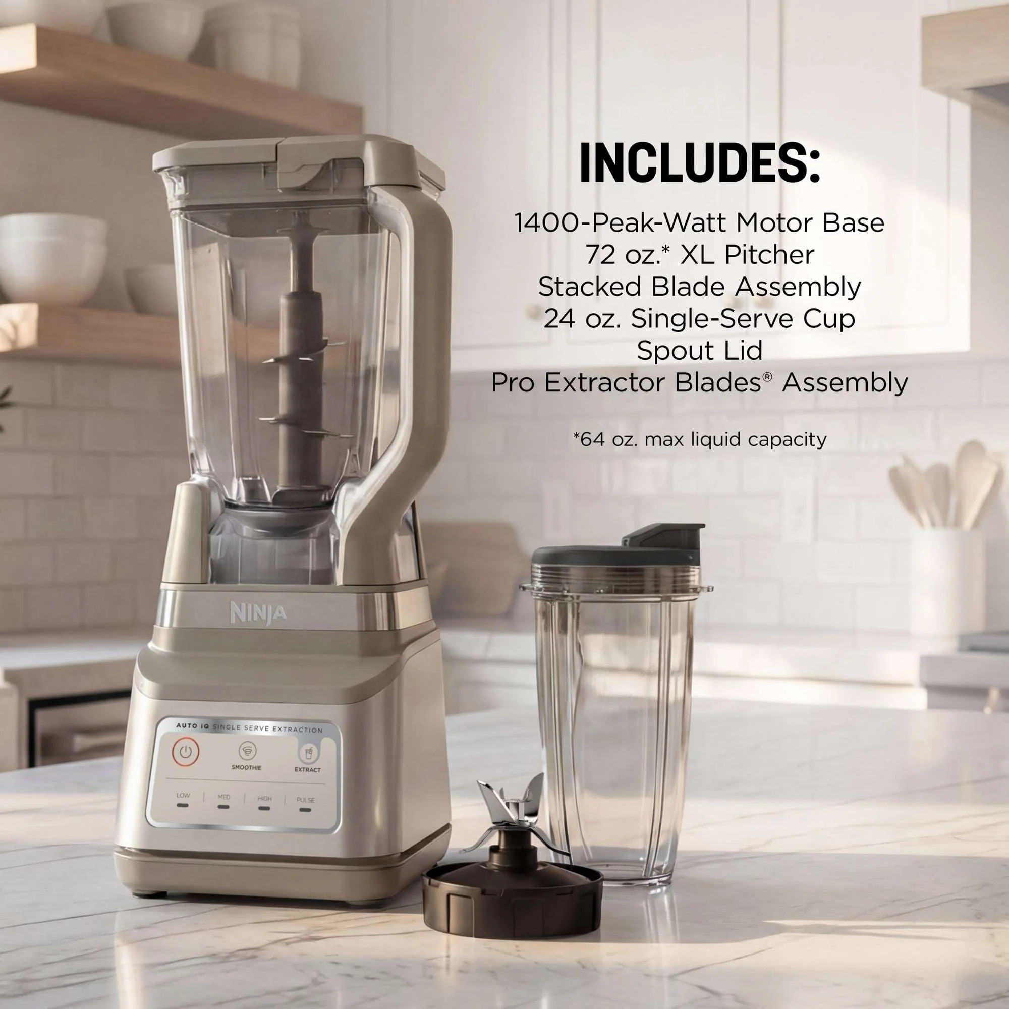 Ninja Professional Plus DUO 72-Oz Blender, Smoothies, Ice Crush, 2 Auto-iQ Preset Programs, 4 Speeds, 1400PW, BN750 - Image 15