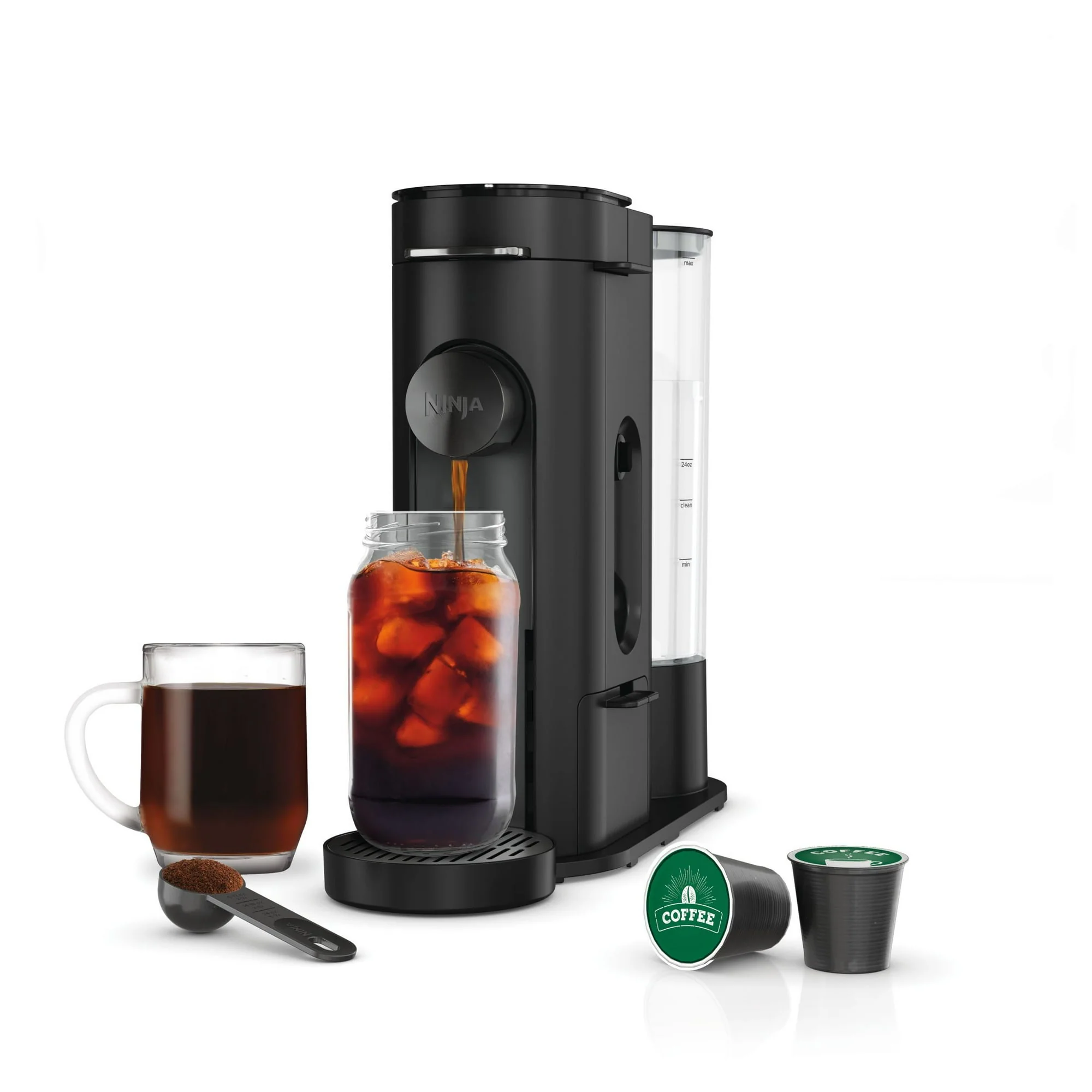 Ninja Single-Serve Pods & Grounds Hot and Iced Coffee Brewer with Rapid Cold Brew, PB045