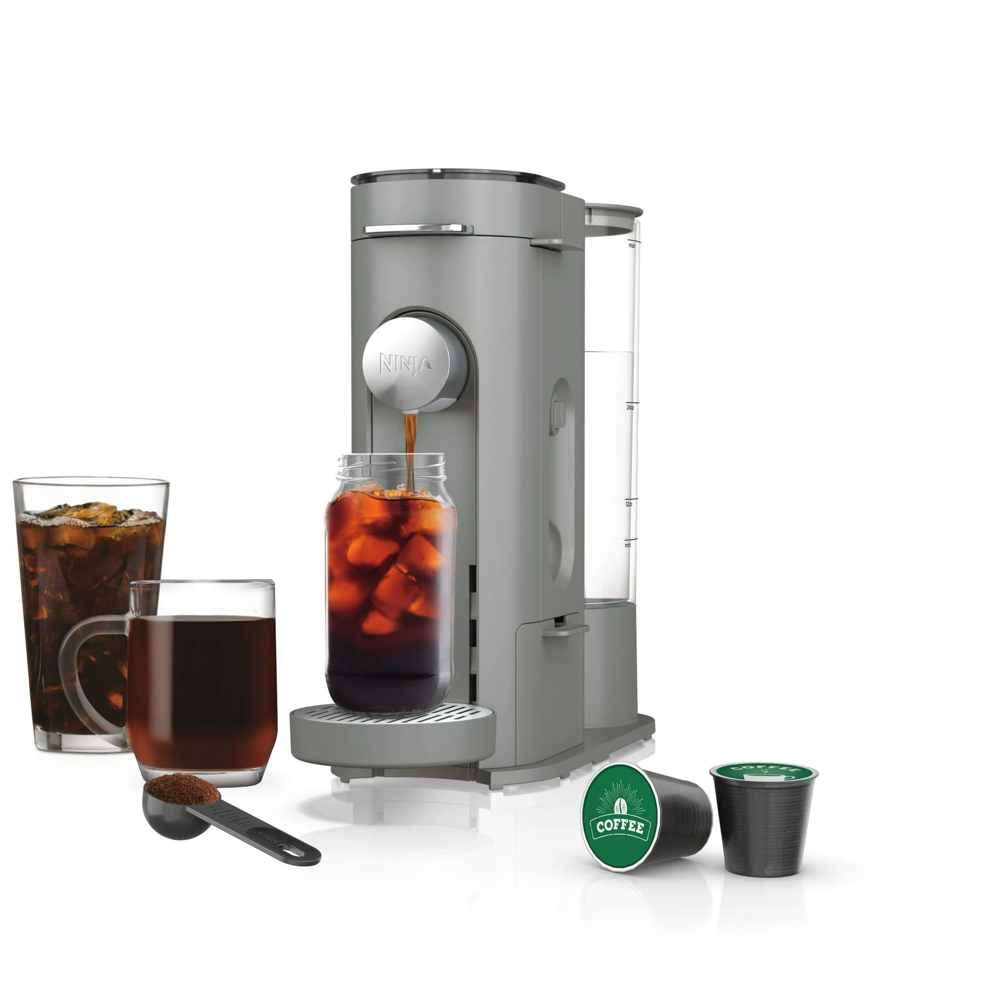 Ninja Single-Serve Pods & Grounds Hot and Iced Coffee Brewer with Rapid Cold Brew, PB045 - Image 7