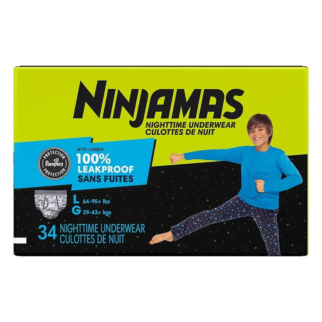 Ninjamas Nighttime Bedwetting Underwear for Boys (Select Size) - Image 7