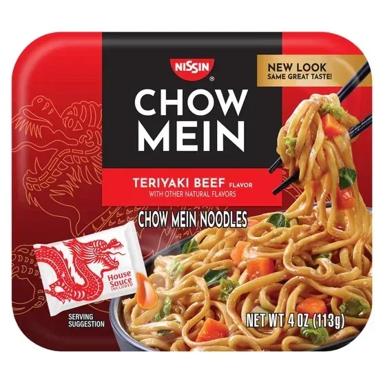 Nissan Chow Mein Noodle Trays, Teriyaki Beef, 4 oz, 8-count - Image 3