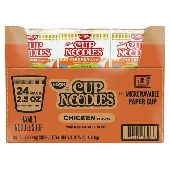 Nissin Cup Noodles, Chicken, 2.5 oz, 24-count - Image 3