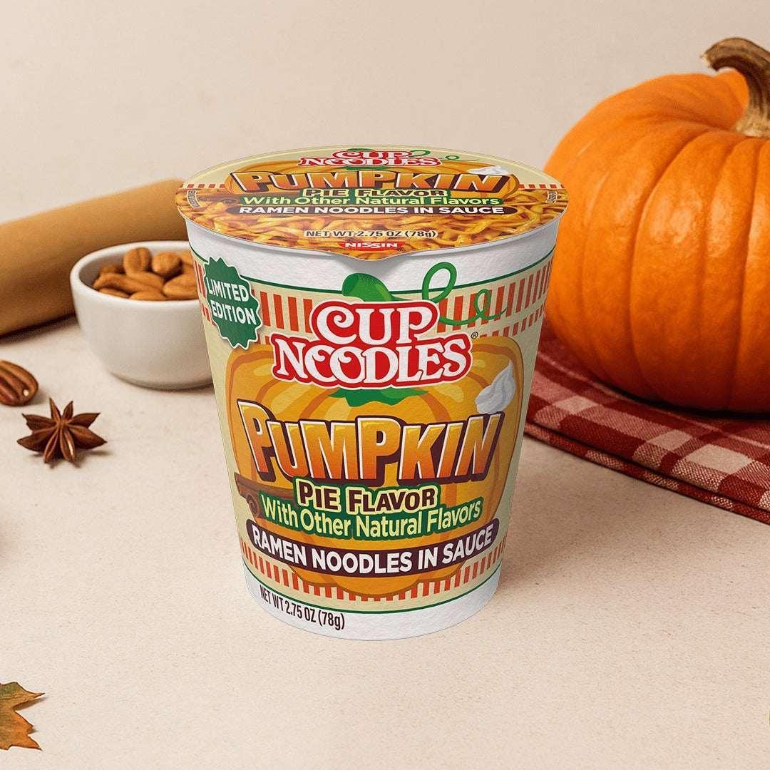 Nissin Foods Cup Noodles Limited Edition Ramen Noodles Pumpkin Pie Flavor, 2.75oz Shelf Stable Cup - Image 7