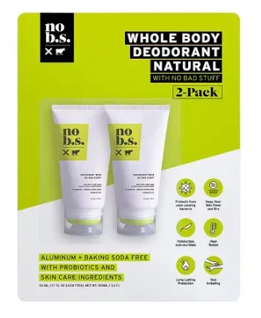 No BS Whole-Body Natural Deodorant, 2 ct./1.7 oz. - Image 3