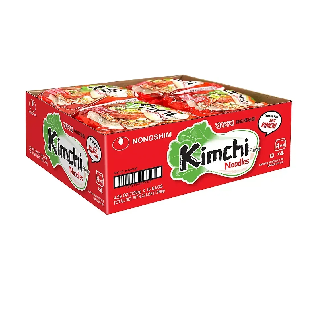 Nongshim Kimchi Ramyun Noodle Soup, 16 pk./4.2 oz. - Image 2