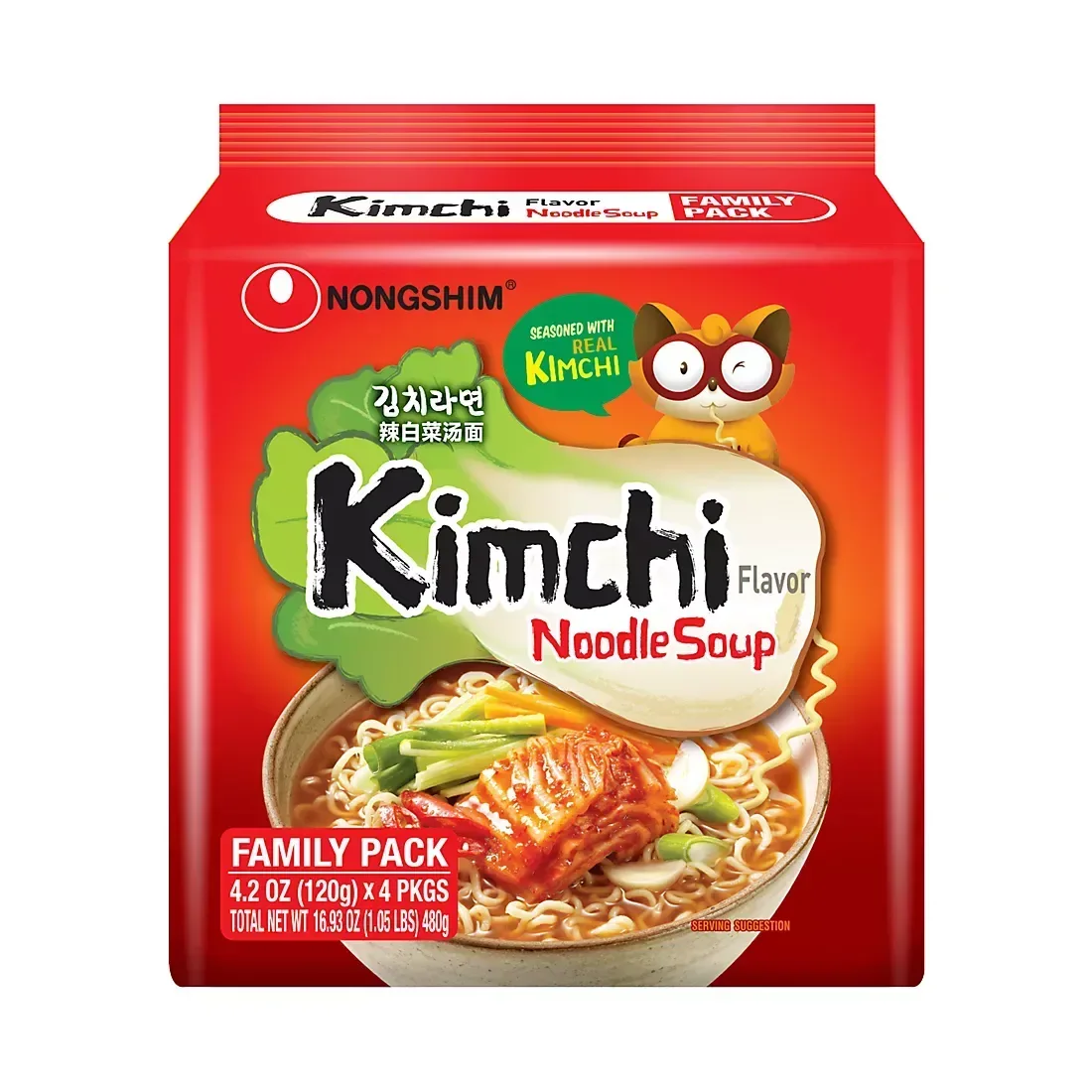 Nongshim Kimchi Ramyun Noodle Soup, 16 pk./4.2 oz. - Image 4