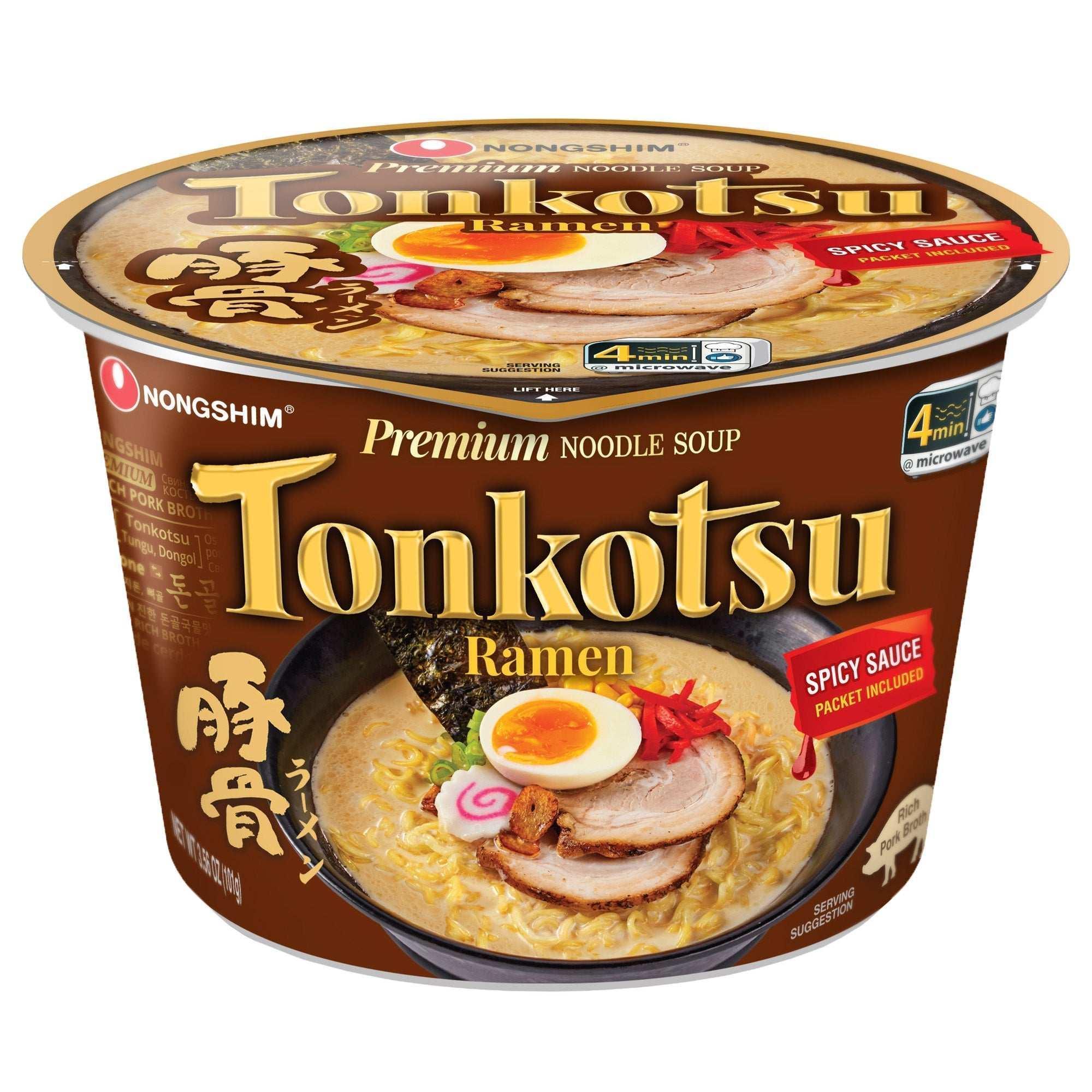 Nongshim, Tonkotsu Ramen Bowl, 3.56 oz, 6-Count - Image 2
