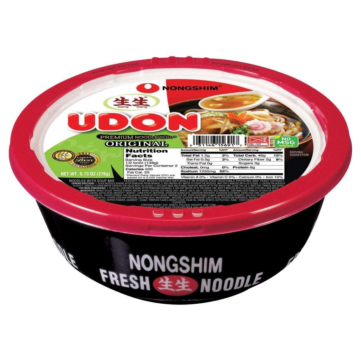 Nongshim, Udon Noodle Soup Bowl, 9.73 oz, 6-Count - Image 2