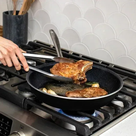 Nordic Ware Basalt Ceramic Non-Stick 3-Piece Skillet Set - Image 5