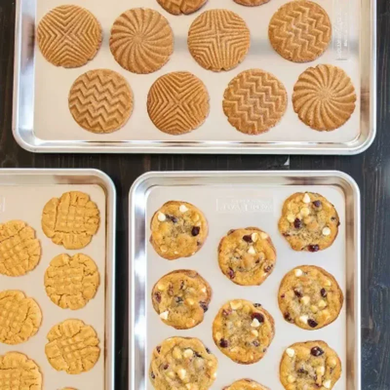 Nordic Ware Natural Aluminum 3-Piece Cookie Sheet Baking Set - Image 2
