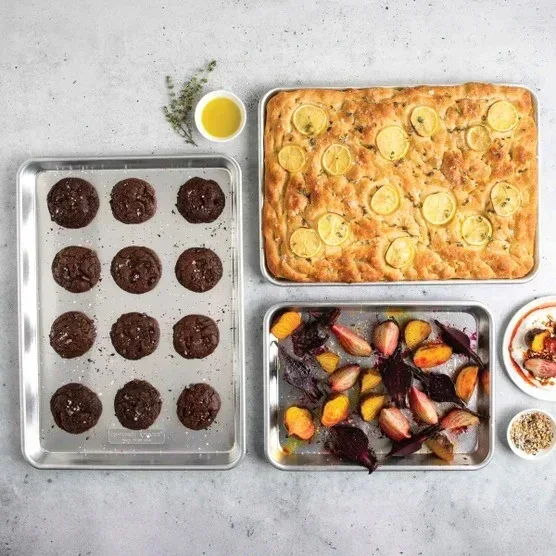 Nordic Ware Naturals 3-piece Baking Sheet Set - Image 2