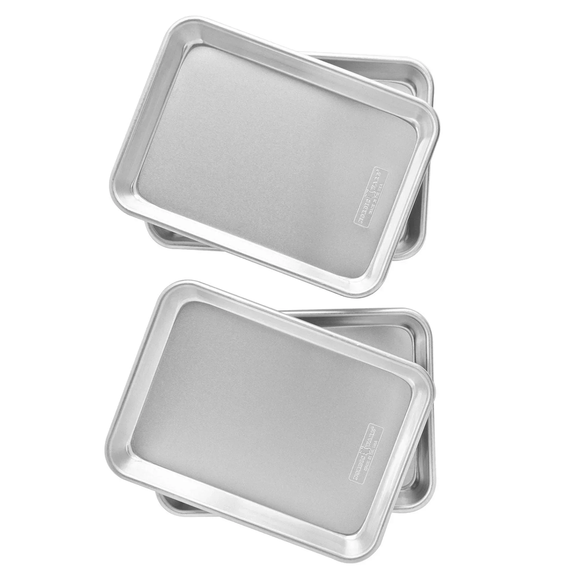 Nordic Ware Naturals Aluminum 1/6 Sheet Pan, 4-pack - Image 4